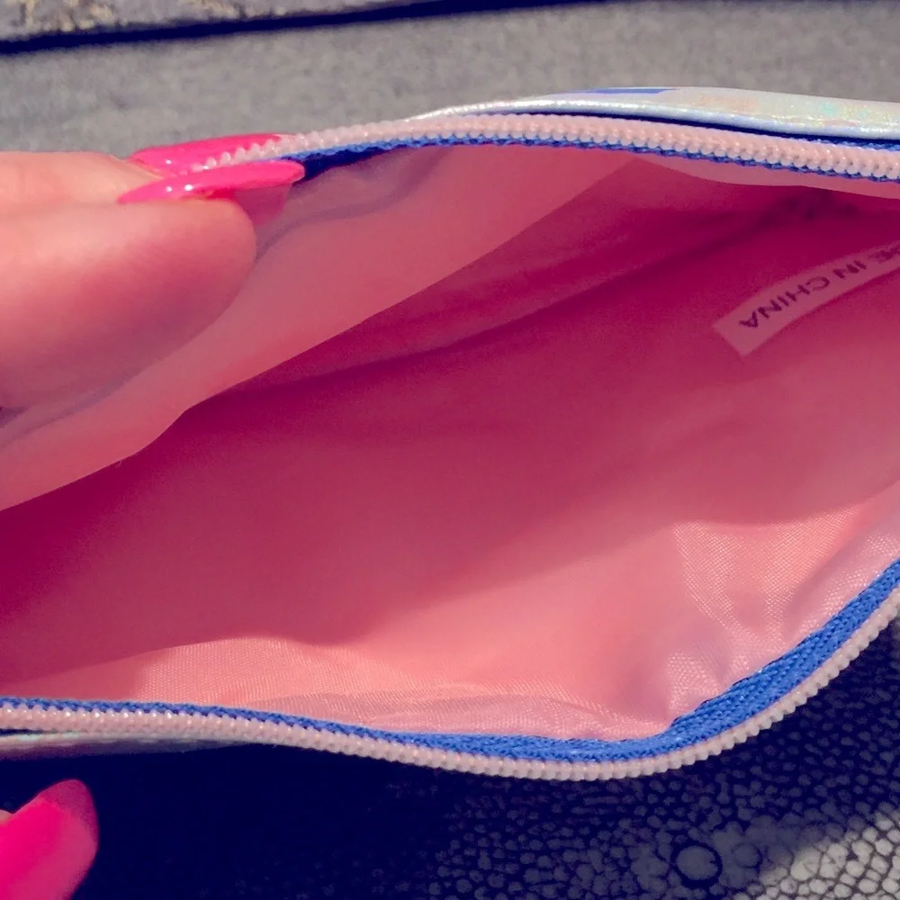 IPSY Silver Theme Hot Summer Nights Cosmetic Glam Clutch Bag